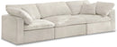 Cozy Cream Velvet Cloud Modular Sofa