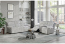 U6028 GREY RECLINING SOFA/CONSOLE RECLINING LOVESEAT