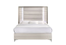 Zambrano White Bed with LED