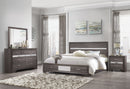Seville Grey Bed Dresser Mirror Nightstand