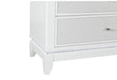 Alina White Nightstand with LED and USB