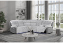 U6028 Grey Sectional with LED