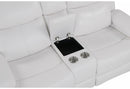 U6026 BLANCHE WHITE REC SOFA W/LED/CONS REC LS W/SPKR&LED/GR W/LED