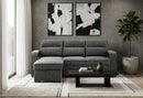 U2601 Dark Grey Reversible Sofa Bed with Drop Down Table and Speaker